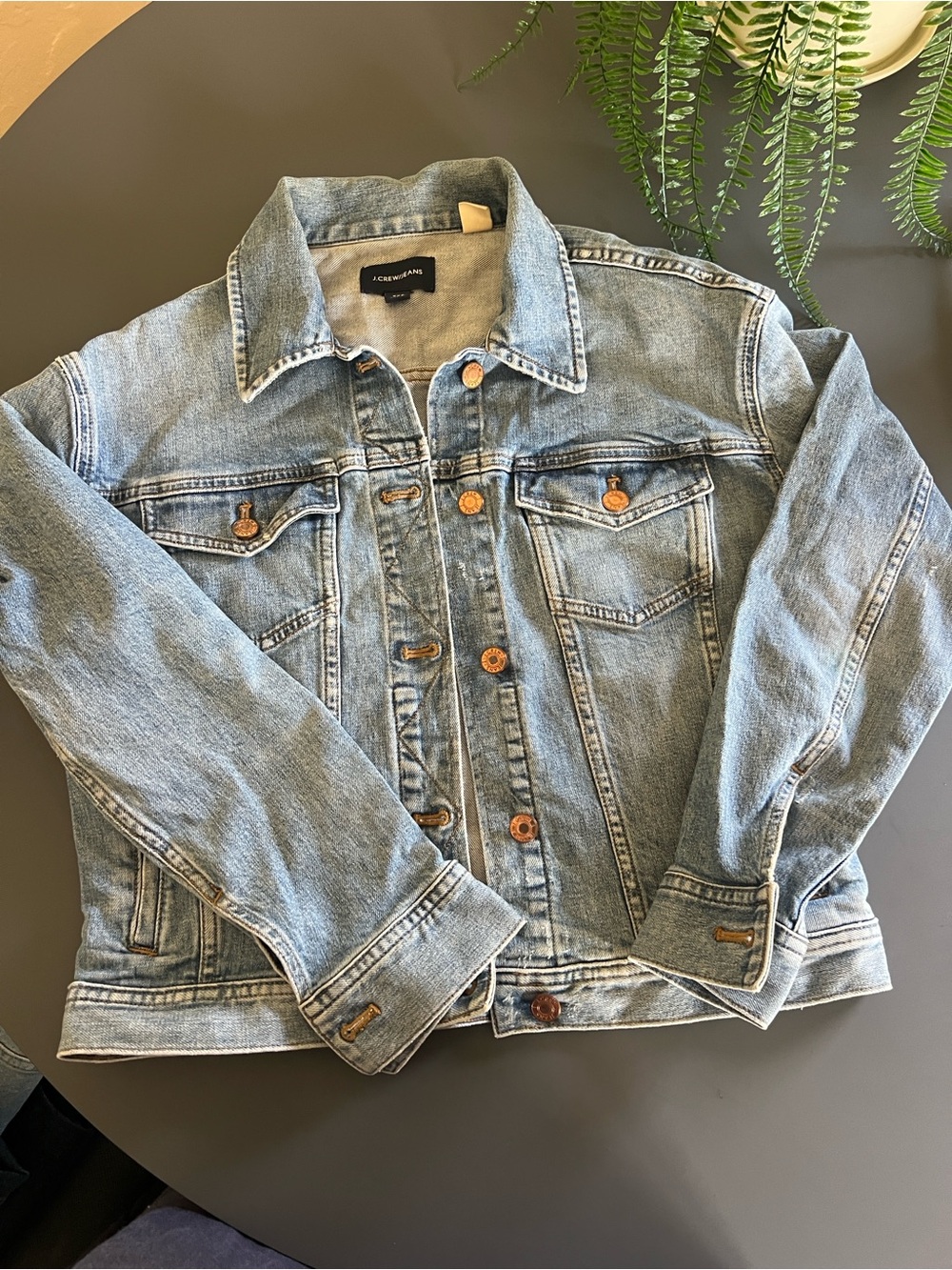 J.Crew Classic Denim Jacket Women’s XXS Light Wash Cotto